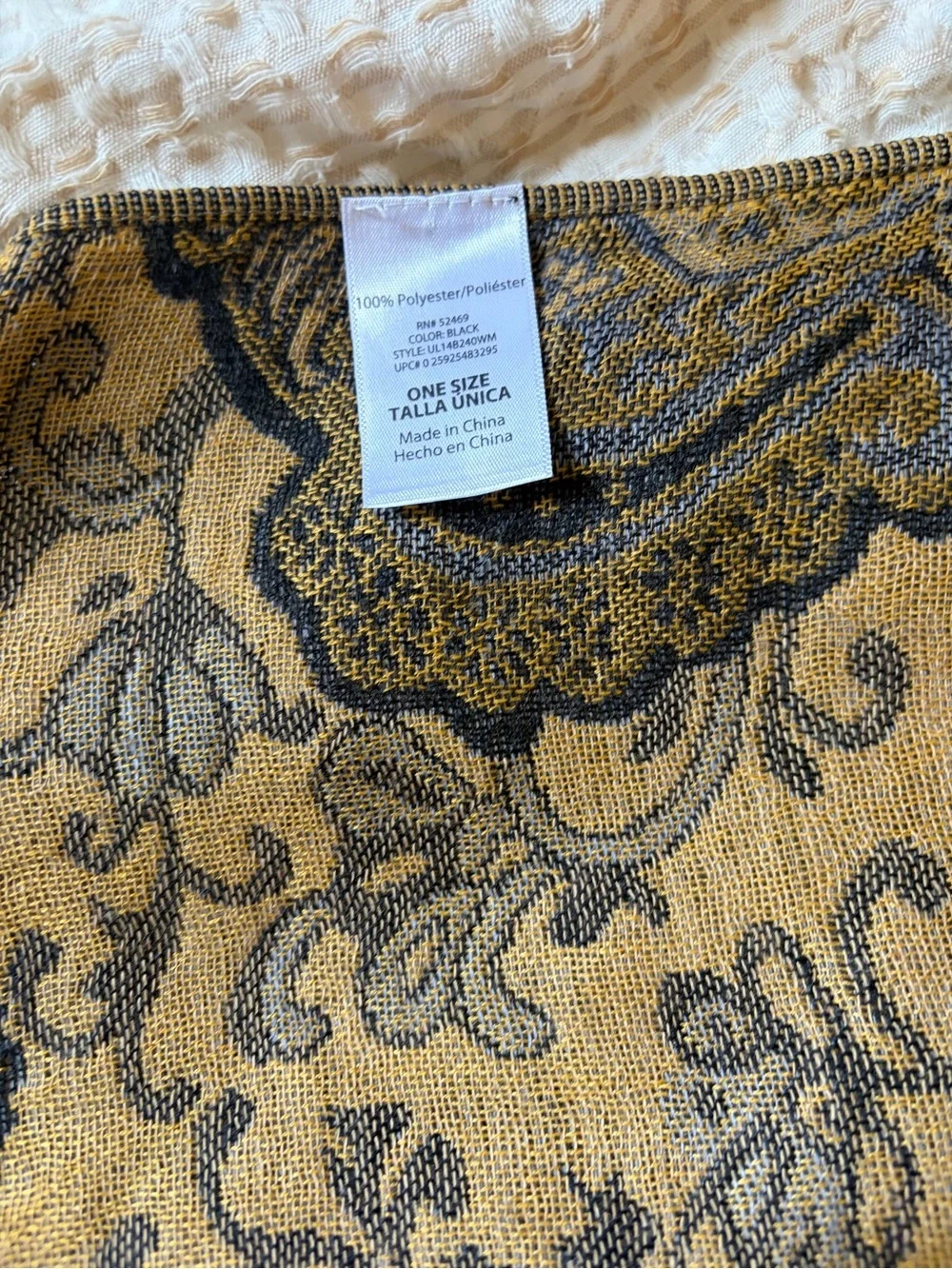 Faux Pashmina Paisley Scarf Perfect Fall Staple